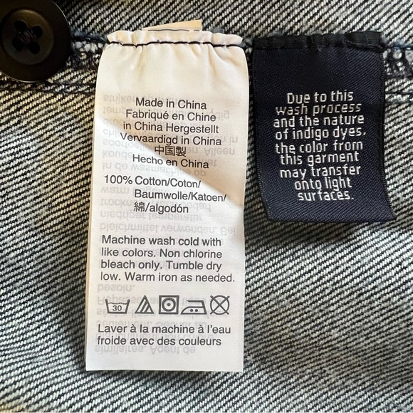 MADEWELL Denim Mini Wrap Jean Skirt Raw Hem Size 0 Blue - Picture 11 of 12